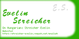 evelin streicher business card